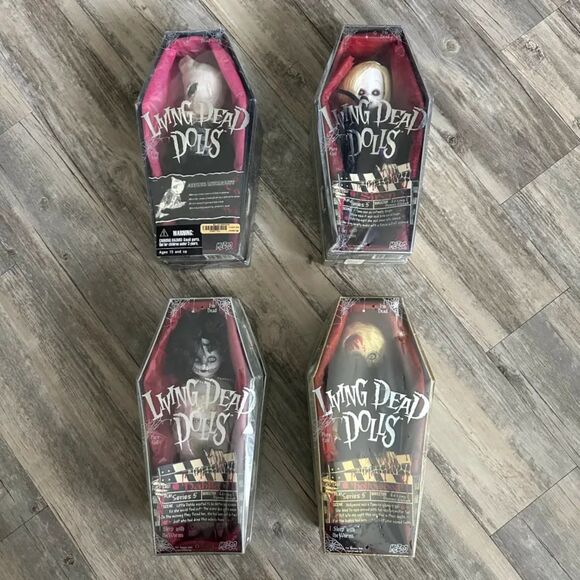 Vintage Living Dead Dolls Series 5 & 8 Dahlia Hollywood Siren Litilrott SEALED - Picture 1 of 10